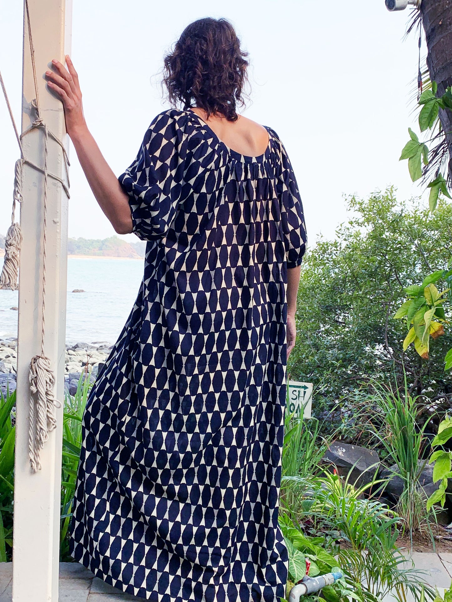 Maxi Kaftan - Navy