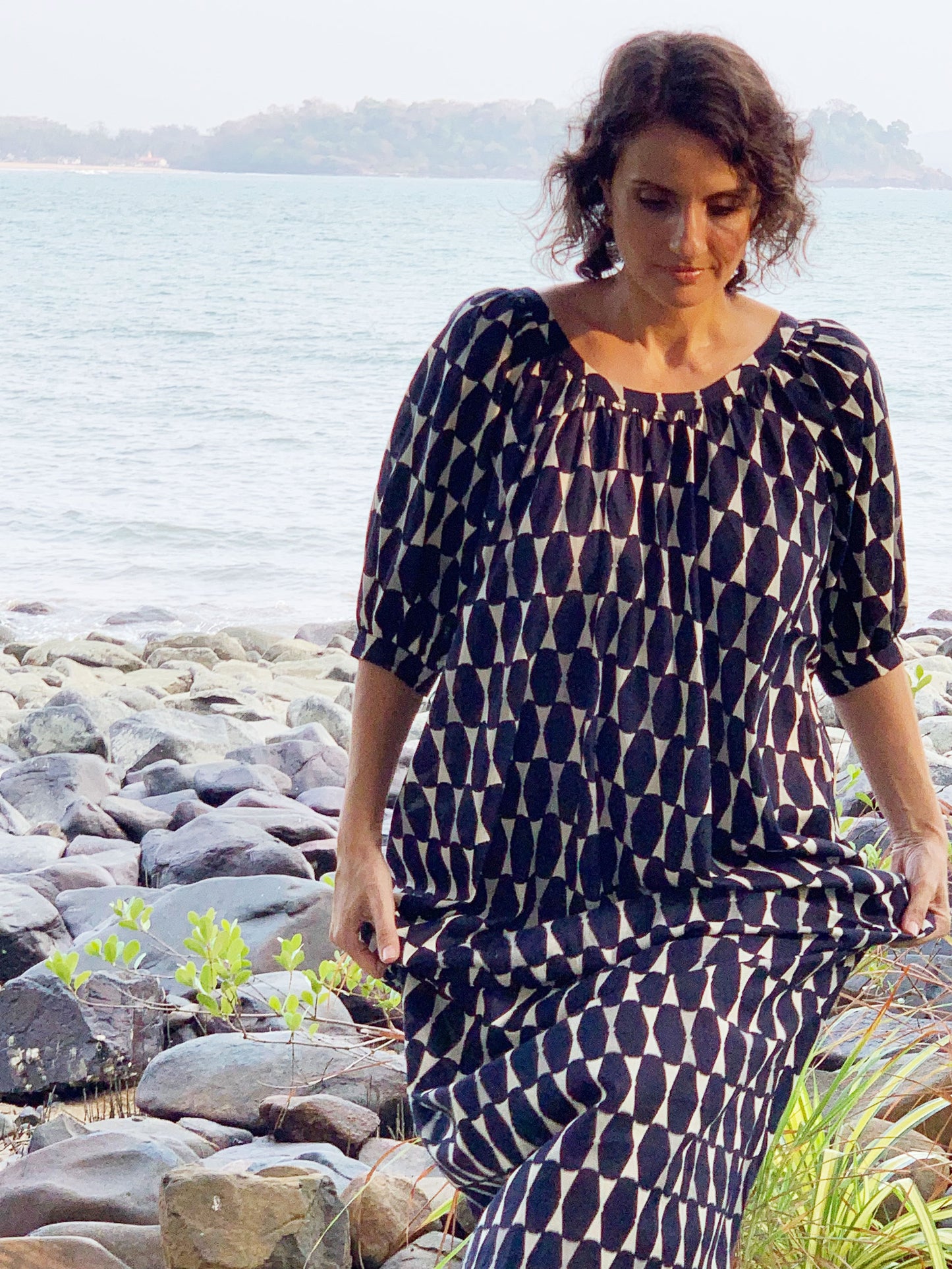 Maxi Kaftan - Navy
