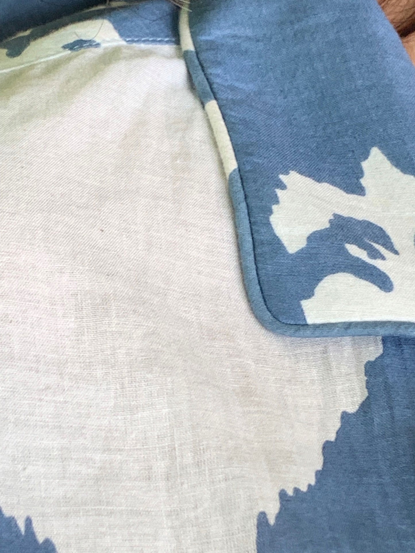 Ikat Pyjama Set - Blue & White
